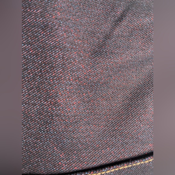 New Gap Women METALLIC Long and Lean BLACK  JEANS Red Sparkle Christmas Flared - Picture 12 of 12